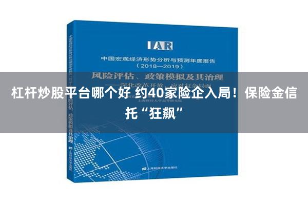 杠杆炒股平台哪个好 约40家险企入局！保险金信托“狂飙”